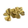 Golden flower earrings are fashionable and light luxury alloy earrings that are simple and versatile for women Item Picture